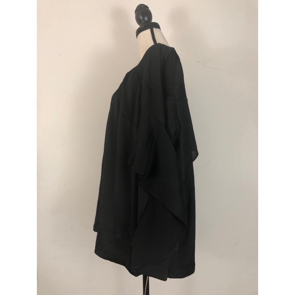 Rachel Roy Blouse SZ 2X Draped Flutter Bell Sleeve - Picture 5 of 7